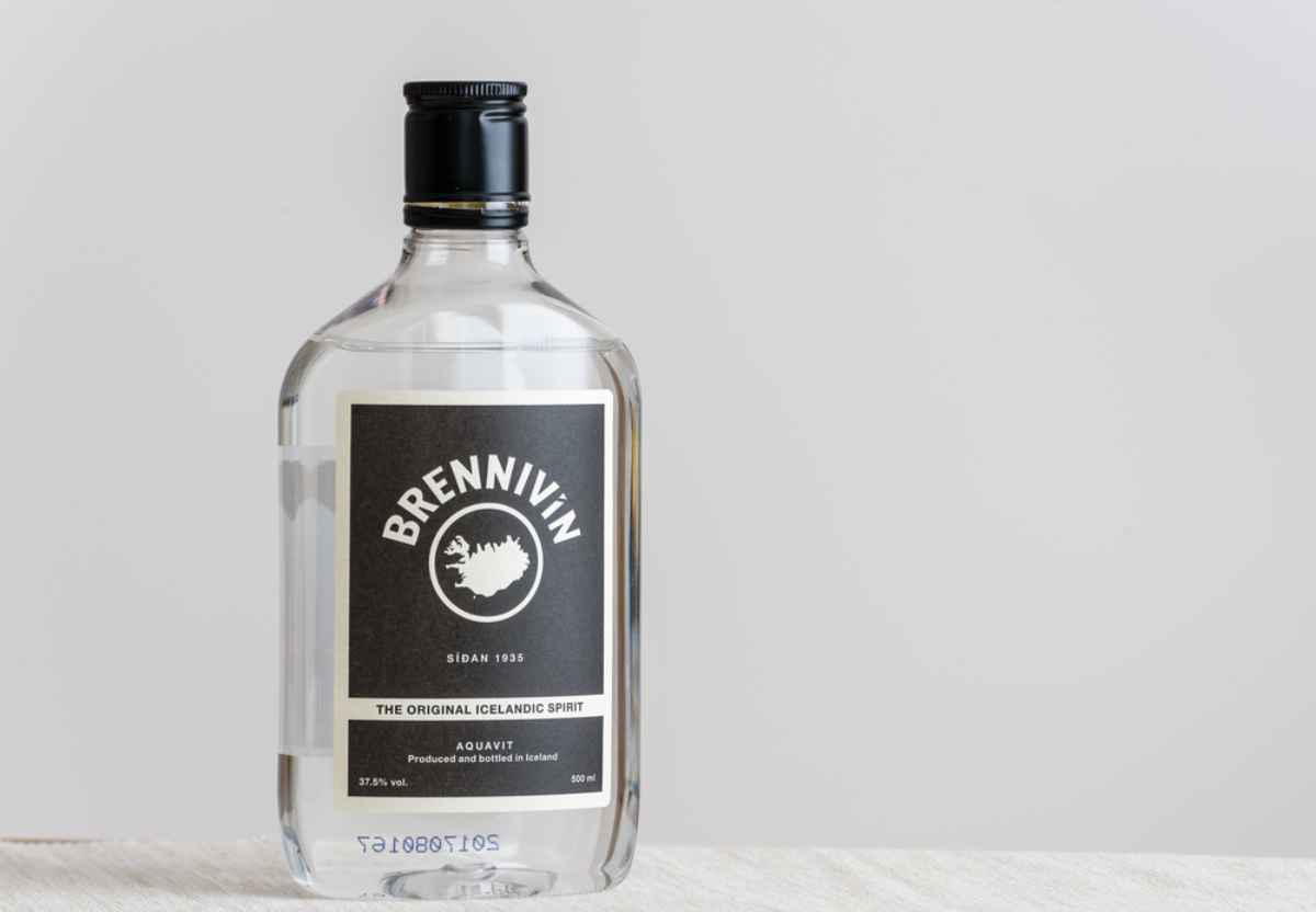 Bottle of Brennivin: Iceland's National Liquor