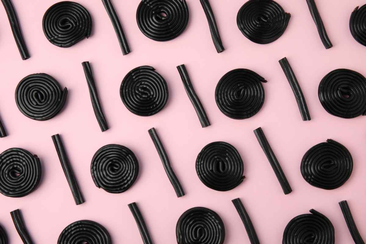 Sticks and wheels of lakkris, Icelandic liquorice