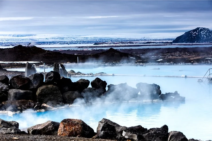 Myvatn Nature Baths - Waterfall & Hot Springs