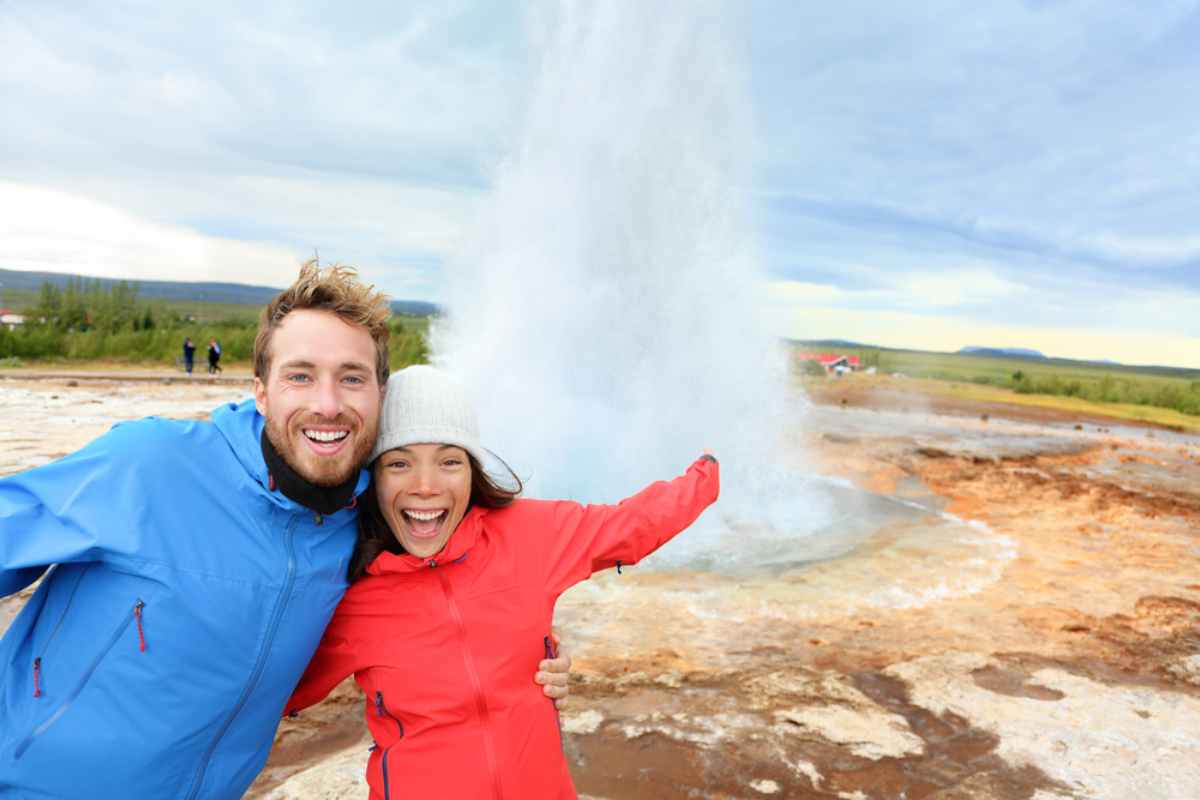 Strokkur Geyser; A Very Active Sibling