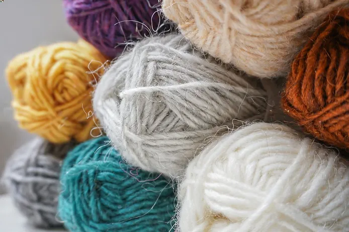 balls of Icelandic yarn