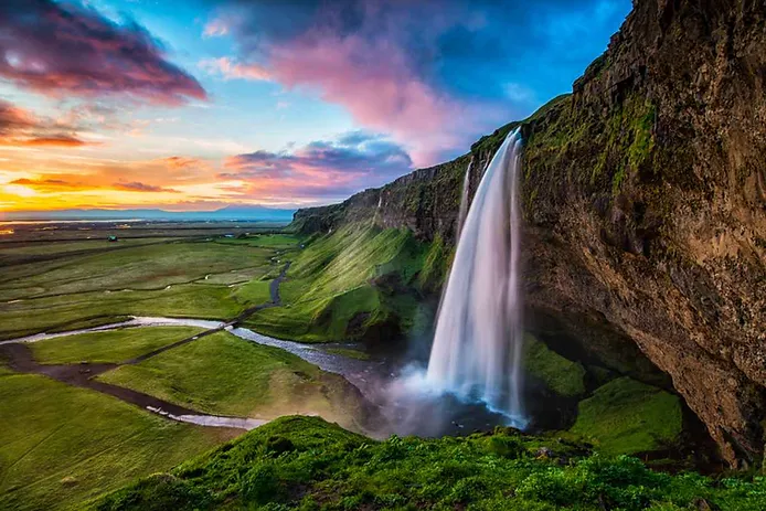 Seljalandsfoss Waterfall, South Iceland