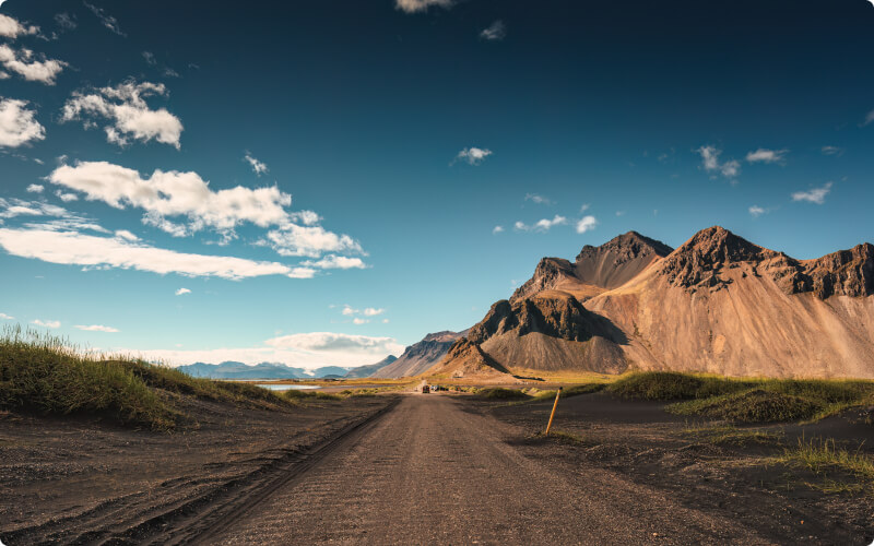 Vestrahorn mountain range in Iceland