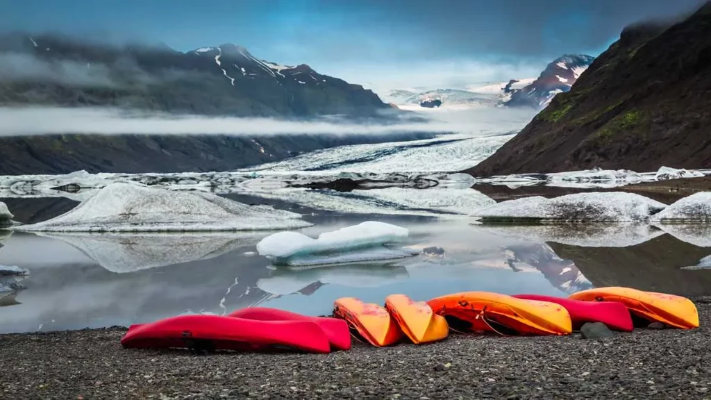 Kayaking in Iceland