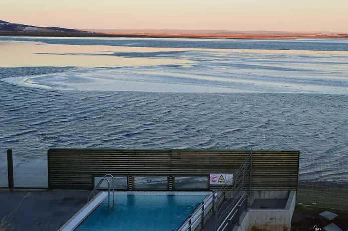 Iceland geothermal pool