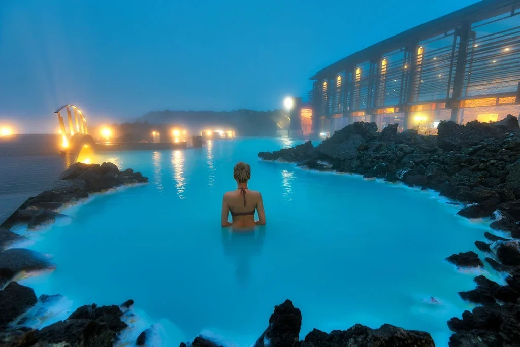 Blue Lagoon at Night