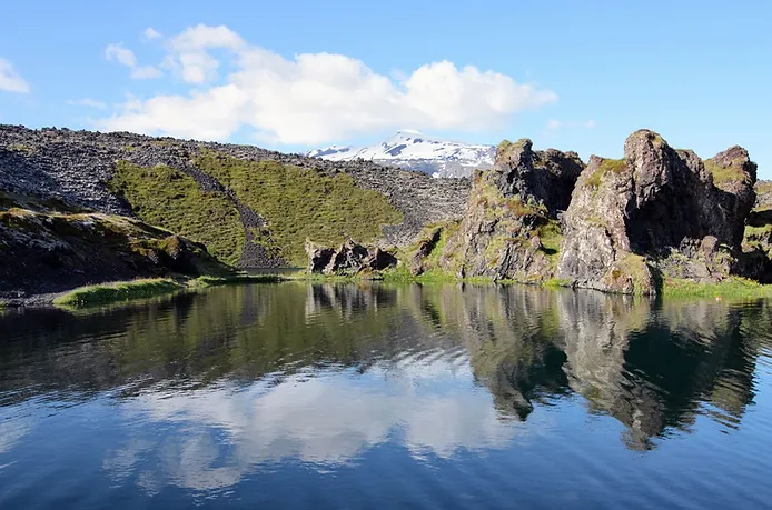 Djúpalón Lake in Iceland