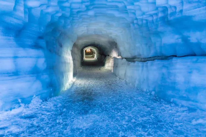 Ice caves in Iceland: Langjokull