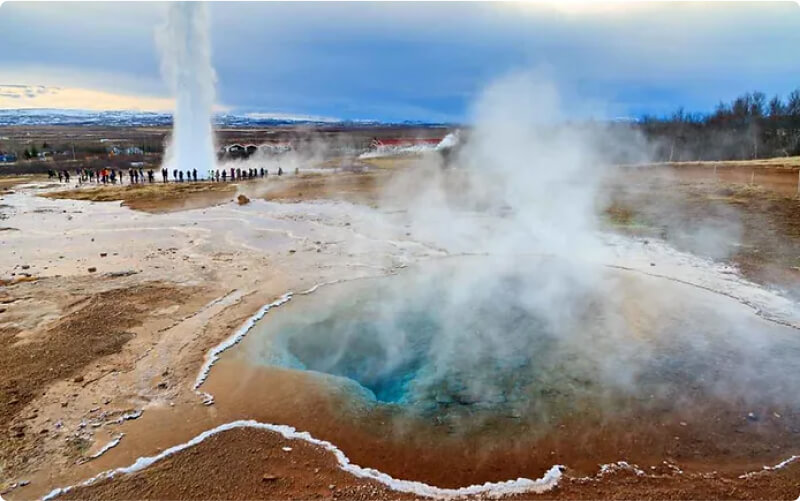 Strokkur geysir at the Golden Circle, Iceland