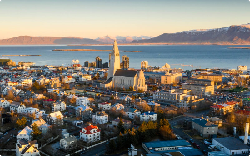 Hallgrimskirkja church in Reykjavík, Iceland