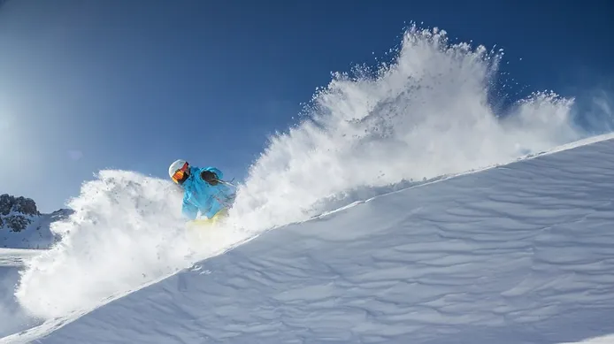 powdered snow for skiing in Iceland