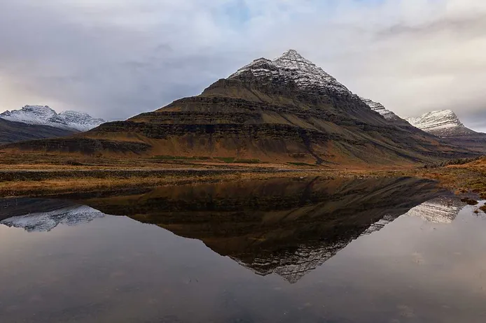 Beautiful mountains of East Iceland