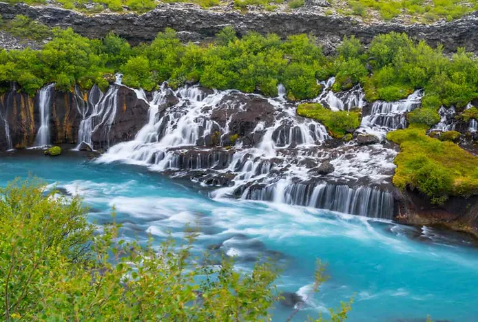 History of the Barnafoss Waterfall