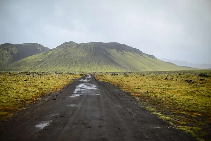 Driving to Landmannalaugar