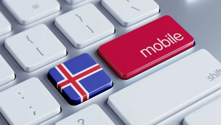 Mobile connection in Iceland