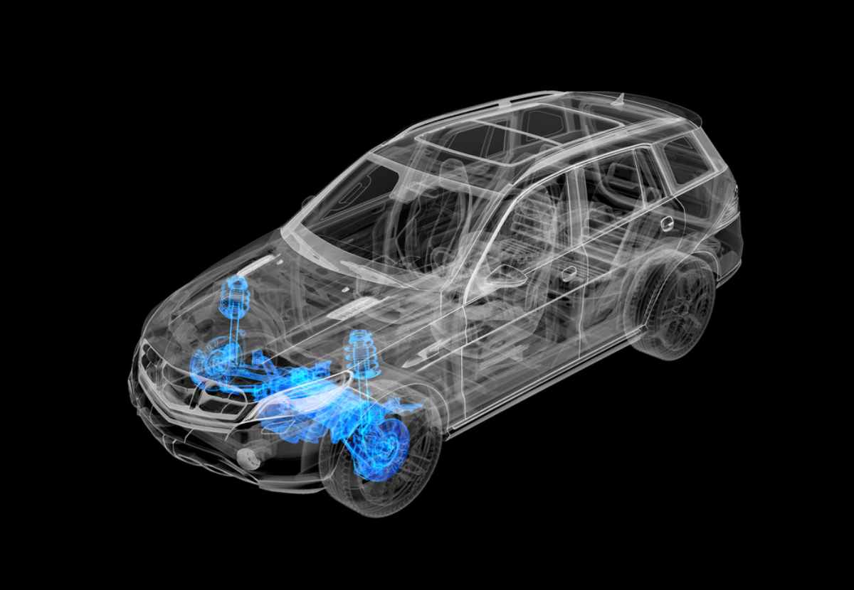 Front-Wheel Drive (FWD) vehicle blueprint