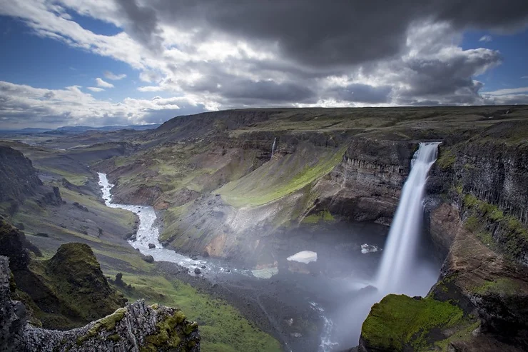 Haifoss Waterfall - One of Iceland's Tallest Waterfalls