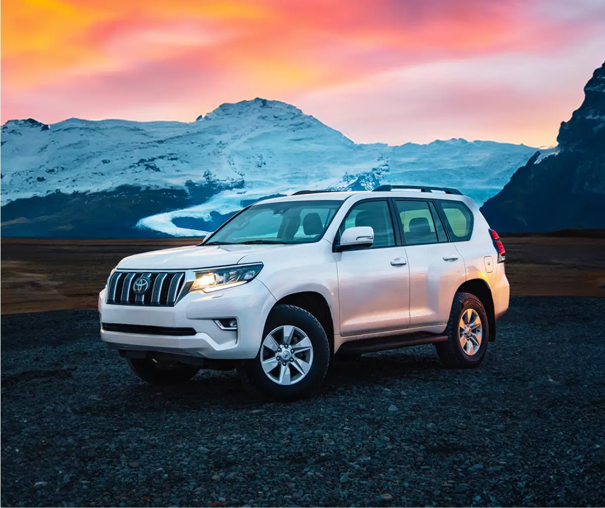 Toyota Land Cruiser in Iceland - Powerful 4x4 SUV built for off-road adventures, perfect for exploring Iceland’s rugged and remote landscapes.