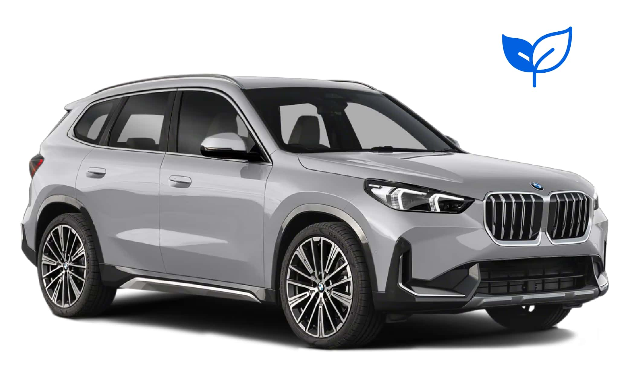 BMW X1. A stylish rental vehicle for city streets and Iceland's gravel roads, offering fuel efficiency and comfort for those exploring Iceland's diverse landscapes.