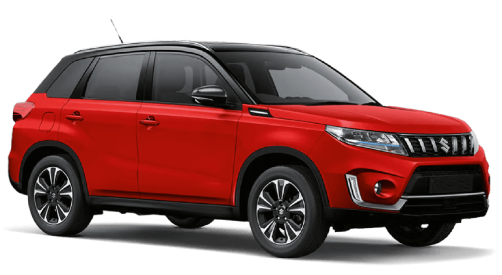 Suzuki Vitara. Ideal for navigating Iceland's highland roads and gravel protection, this rental car offers all the space for a smooth Icelandic road trip.