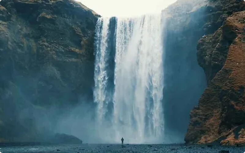 Cascata Skogafoss lungo la Ring Road